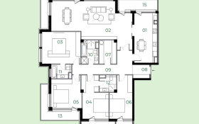 Продажа 5-комнатной квартиры, 194.4 м, Жамакаева, дом 252